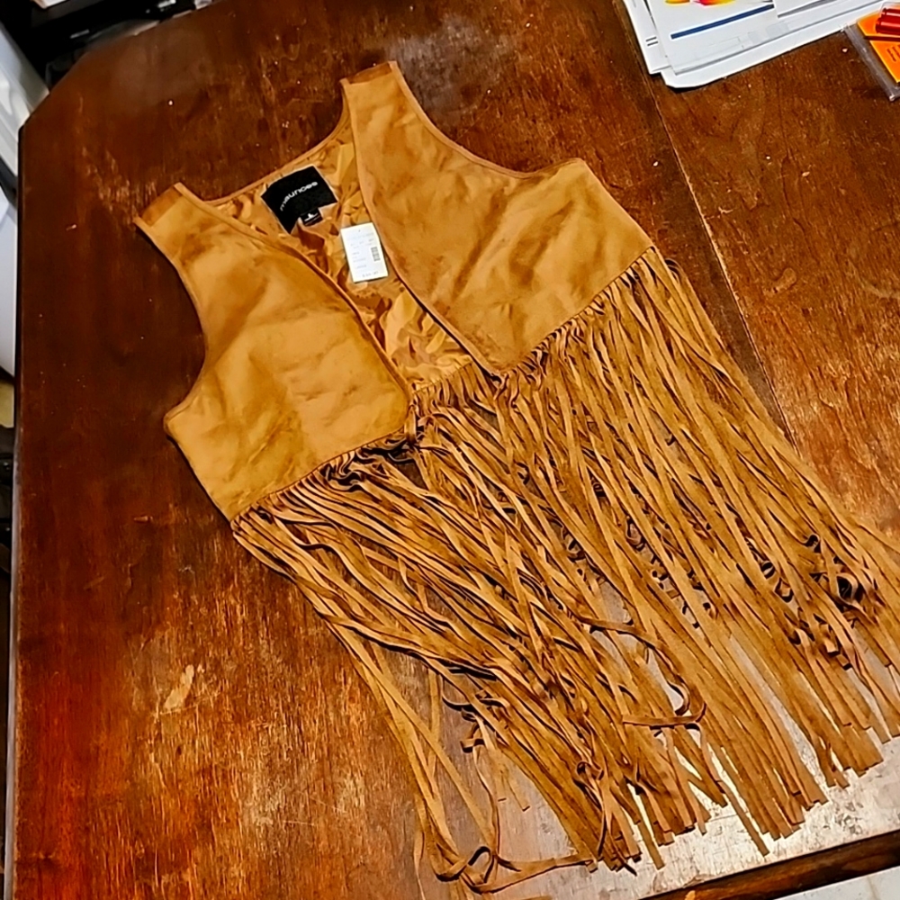 Maurices Boho Fringe Vest